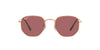 Ray-Ban Hexagonal RB3548N Gold/Purple Polarised #colour_gold-purple-polarised