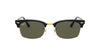 Ray-Ban Clubmaster Square RB3916 Black/Green Polarised #colour_black-green-polarised
