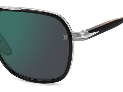 David Beckham DB1161/S Black Striped Brown/Green Mirror #colour_black-striped-brown-green-mirror