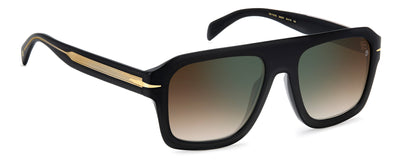 David Beckham DB7127/S Black Gold/Brown Shaded Green Mirror #colour_black-gold-brown-shaded-green-mirror