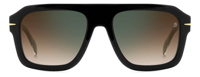 David Beckham DB7127/S Black Gold/Brown Shaded Green Mirror #colour_black-gold-brown-shaded-green-mirror