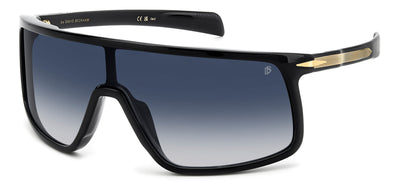 David Beckham DB99/Visor Black Gold/Dark Blue Shaded Gradient #colour_black-gold-dark-blue-shaded-gradient