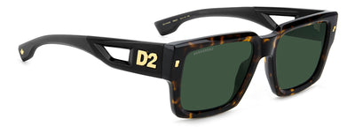 DSQUARED2 D2 0143/S Havana/Green #colour_havana-green