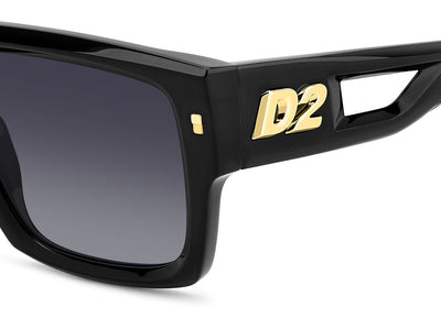 DSQUARED2 D2 0143/S Black/Dark Grey Shaded Gradient #colour_black-dark-grey-shaded-gradient