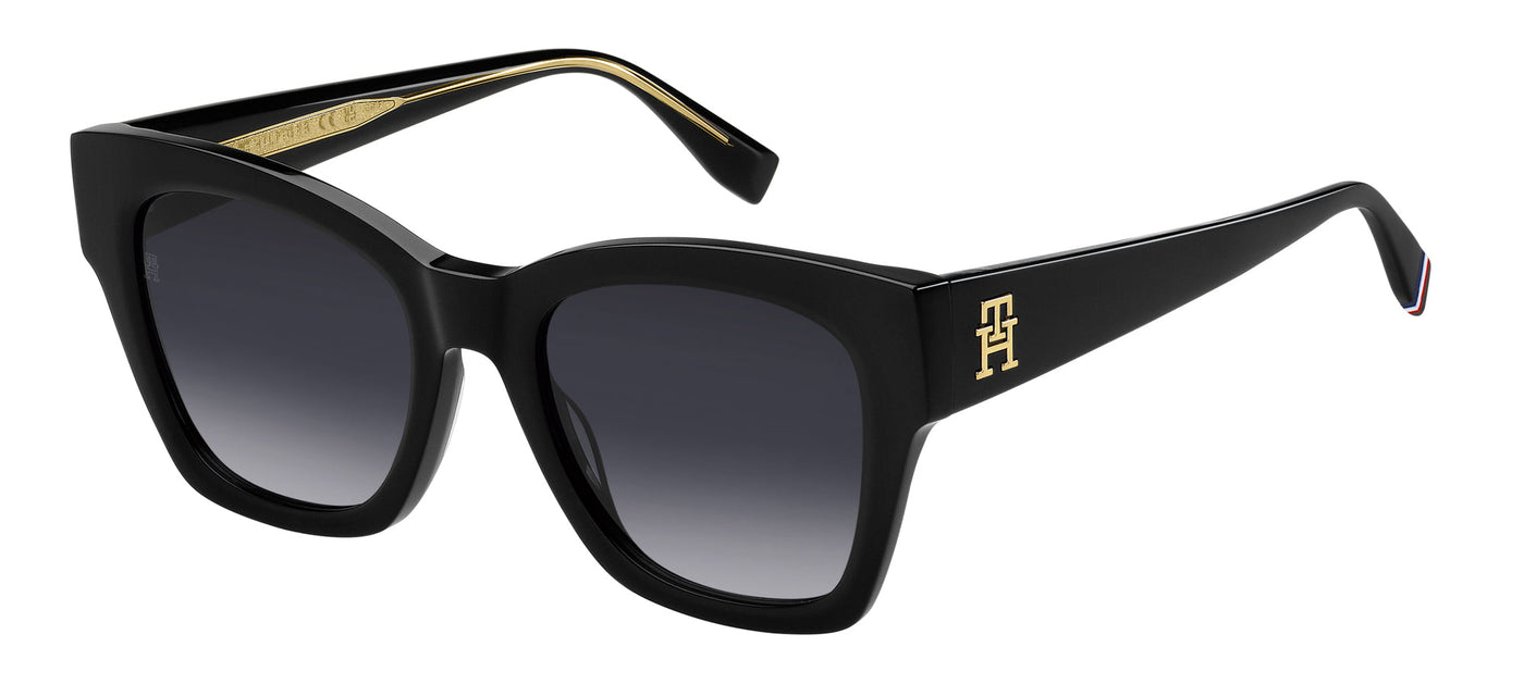 Tommy Hilfiger TH2156/S Black/Dark Grey Shaded Gradient #colour_black-dark-grey-shaded-gradient