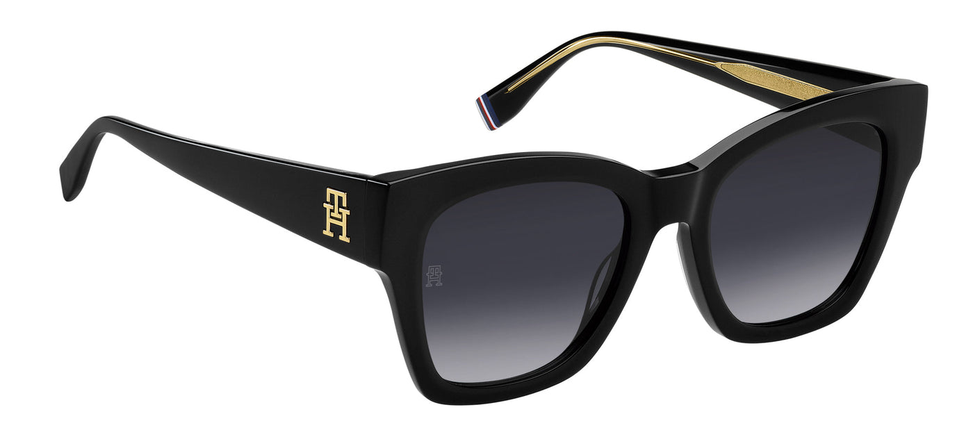 Tommy Hilfiger TH2156/S Black/Dark Grey Shaded Gradient #colour_black-dark-grey-shaded-gradient