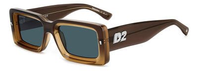 DSQUARED2 D2 0142/S Brown Ochre/Blue #colour_brown-ochre-blue