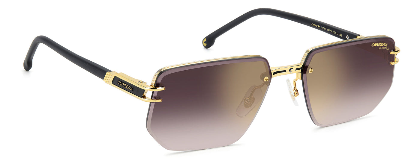 Carrera 1070/S Atte Black Gold/Gold Gradient Mirror #colour_atte-black-gold-gold-gradient-mirror