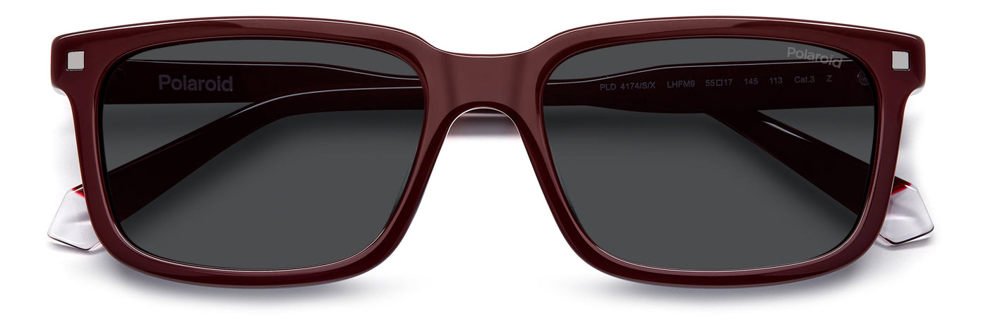 Polaroid PLD 4174/S/X Burgundy/Grey Polarised #colour_burgundy-grey-polarised