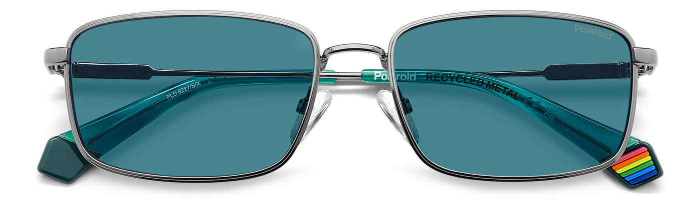 Polaroid PLD 6227/S/X Ruthenium/Blue Polarised #colour_ruthenium-blue-polarised