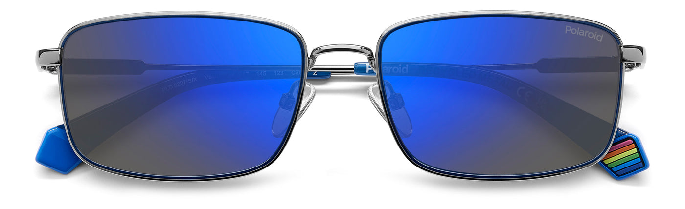 Polaroid PLD 6227/S/X Ruthenium Blue/Blue Polarised Mirror #colour_ruthenium-blue-blue-polarised-mirror