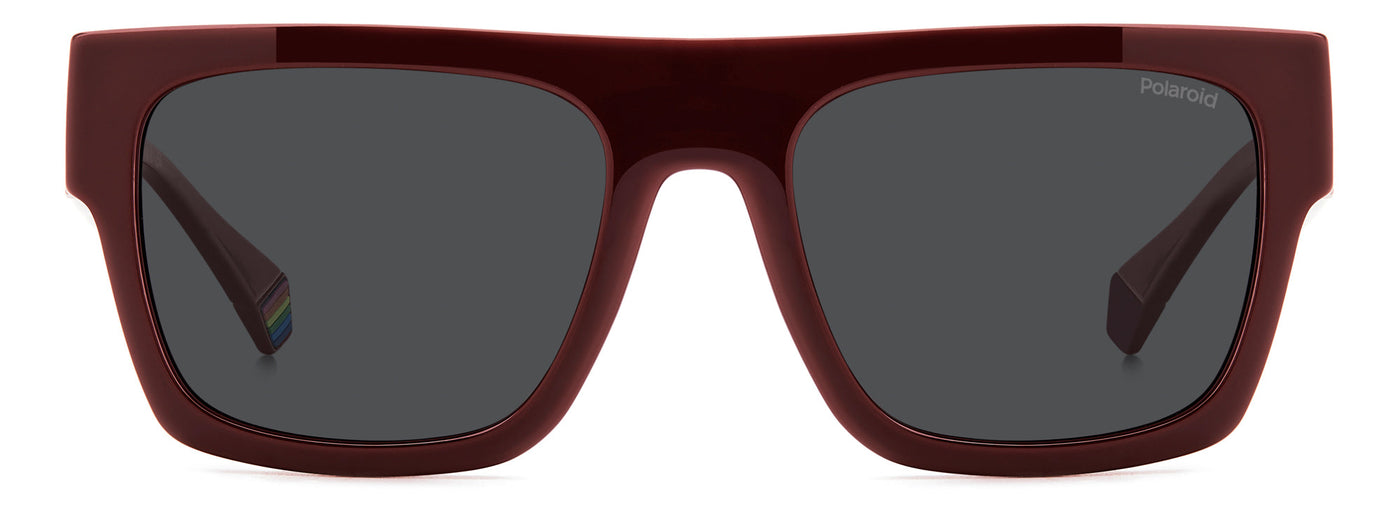 Polaroid PLD 6224/S/X Burgundy/Grey Polarised #colour_burgundy-grey-polarised