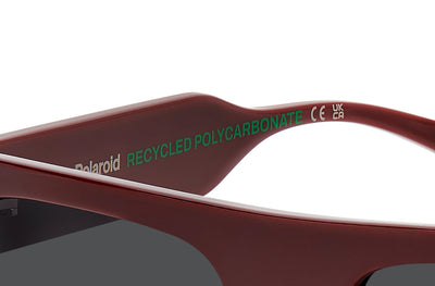 Polaroid PLD 6224/S/X Burgundy/Grey Polarised #colour_burgundy-grey-polarised