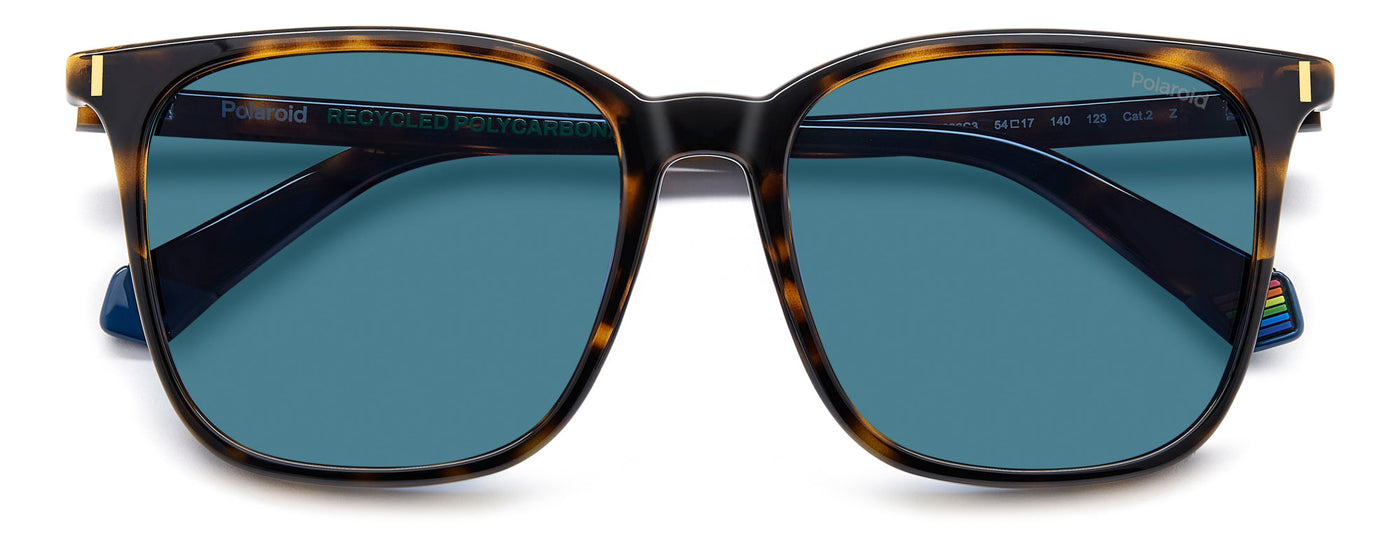 Polaroid PLD 6226/S Havana/Blue Polarised #colour_havana-blue-polarised