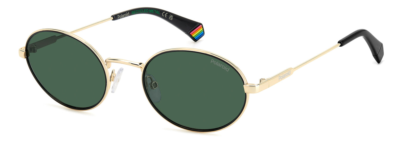 Polaroid PLD 6228/S/X Black Gold/Green Polarised #colour_black-gold-green-polarised