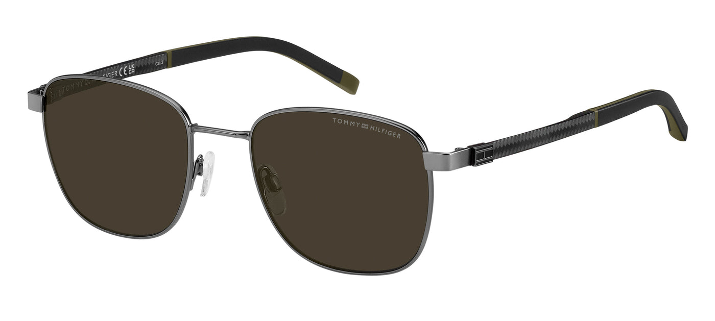 Tommy Hilfiger TH2138/S Matte Dark Ruthenium/Brown #colour_matte-dark-ruthenium-brown