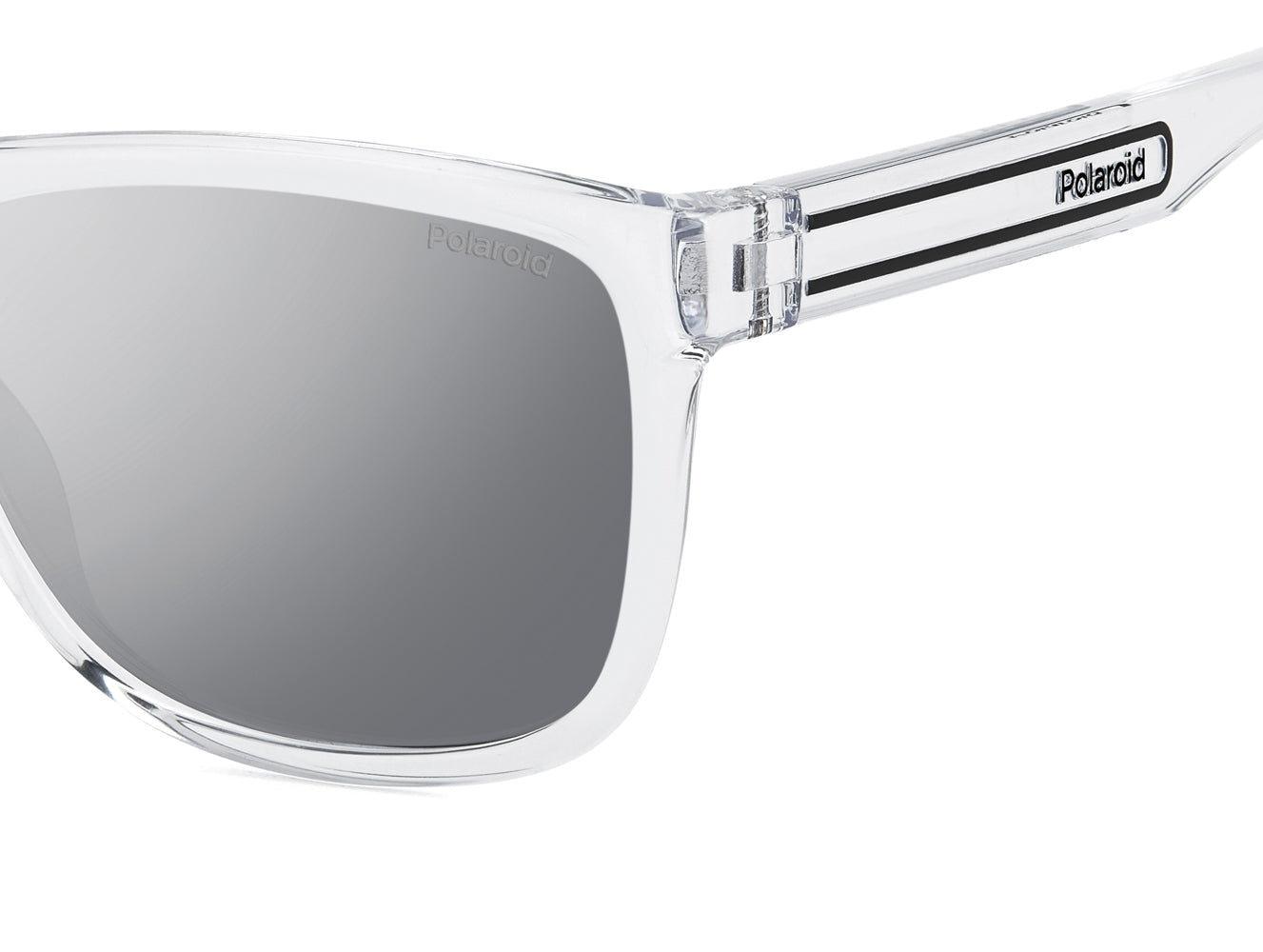 Polaroid PLD 2161/S Crystal/Grey Silver Polarised Mirror #colour_crystal-grey-silver-polarised-mirror