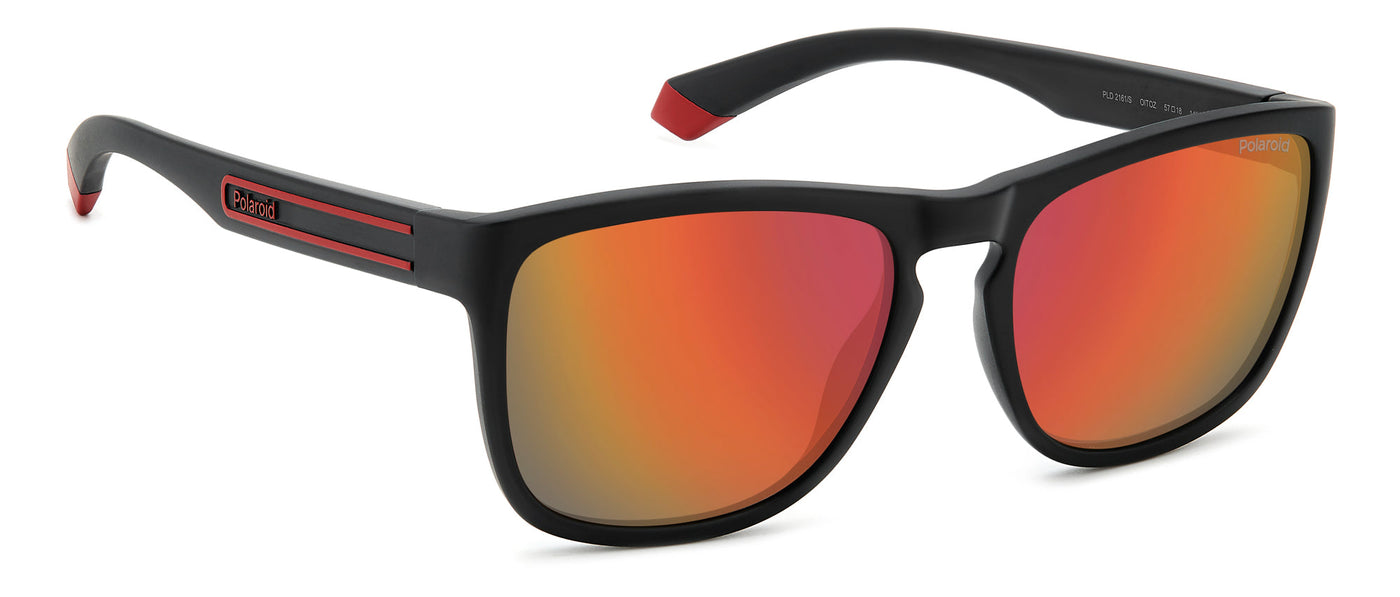 Polaroid PLD 2161/S Black Red/Red Multilayer Polarised #colour_black-red-red-multilayer-polarised