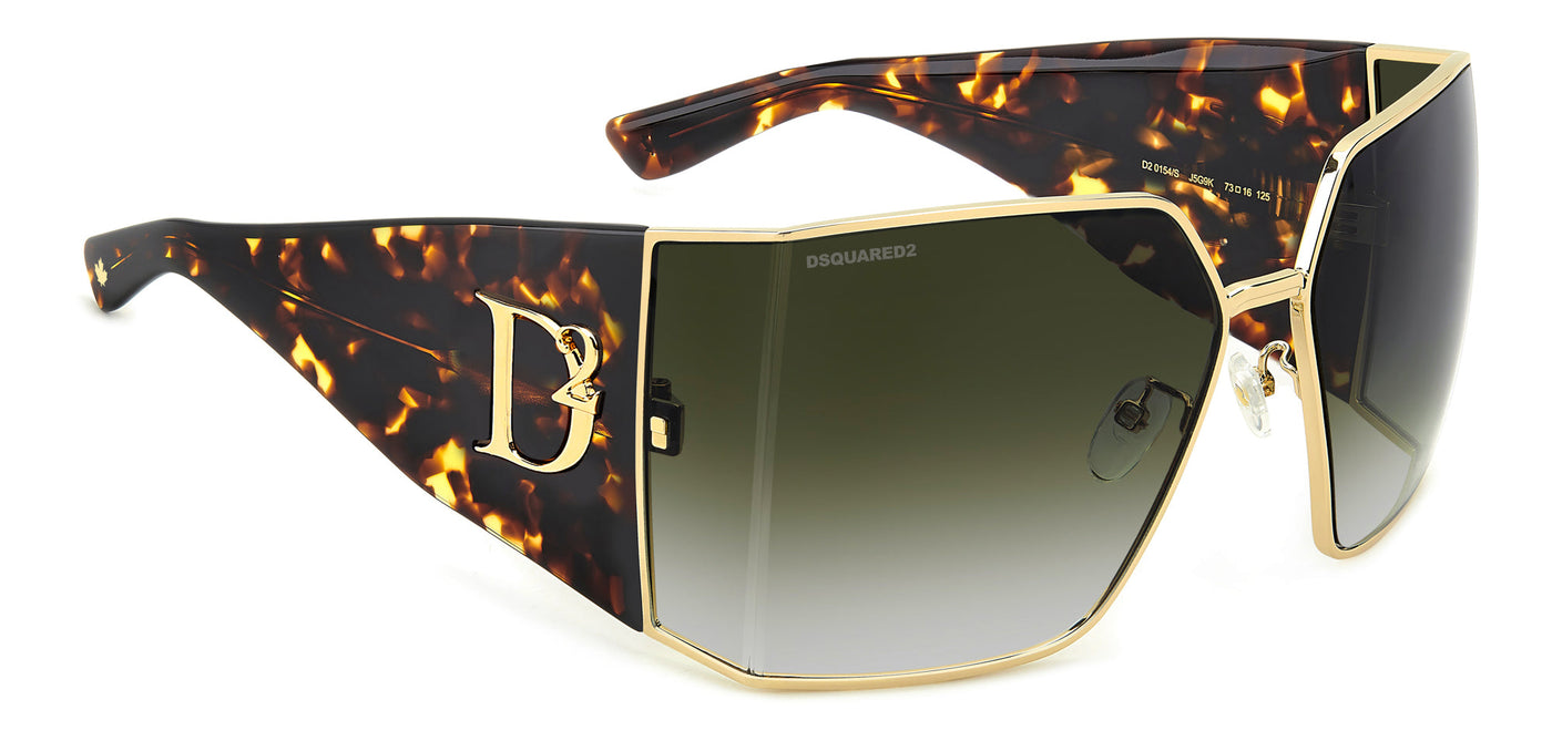 DSQUARED2 D2 0154/S Gold/Green Shaded Gradient #colour_gold-green-shaded-gradient