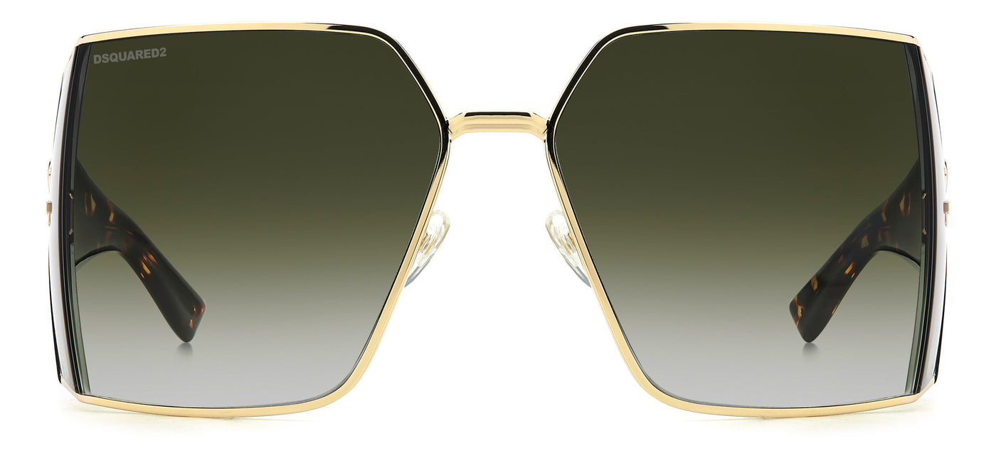 DSQUARED2 D2 0154/S Gold/Green Shaded Gradient #colour_gold-green-shaded-gradient