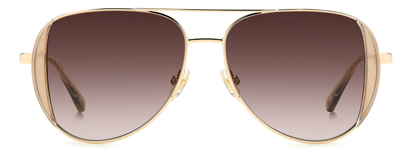 Kate Spade KS Navy/G/S Crystal Gold Glitter/Brown Shaded Polarised Gradient #colour_crystal-gold-glitter-brown-shaded-polarised-gradient