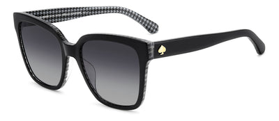 Kate Spade KS Kiya 2/G/S Black Pattern White/Grey Shaded Polarised Gradient #colour_black-pattern-white-grey-shaded-polarised-gradient