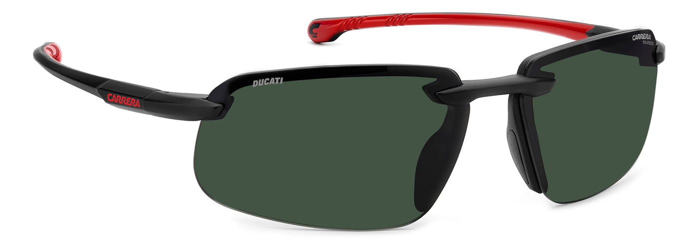 Carrera Ducati Carduc 043/S Matte Black/Green Polarised #colour_matte-black-green-polarised