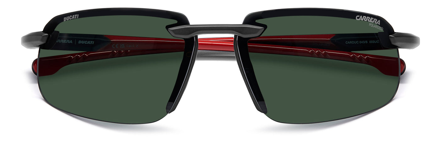 Carrera Ducati Carduc 043/S Matte Black/Green Polarised #colour_matte-black-green-polarised