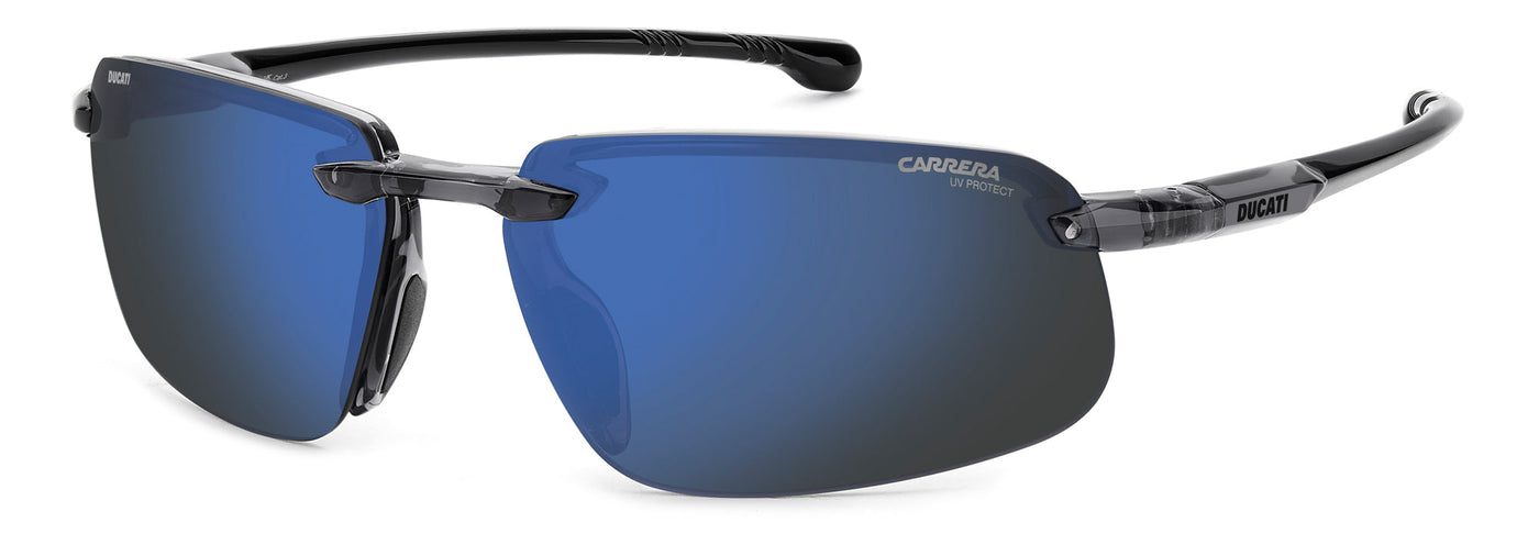 Carrera Ducati Carduc 043/S Grey-Black/Blue Mirror #colour_grey-black-blue-mirror