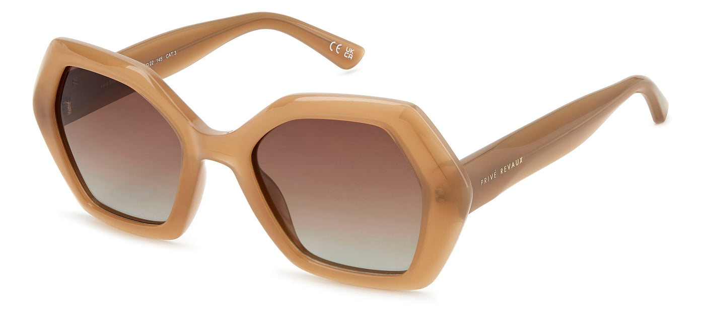 Prive Revaux Vero Beach/S Brown Nude/Brown Shaded Polarised #colour_brown-nude-brown-shaded-polarised