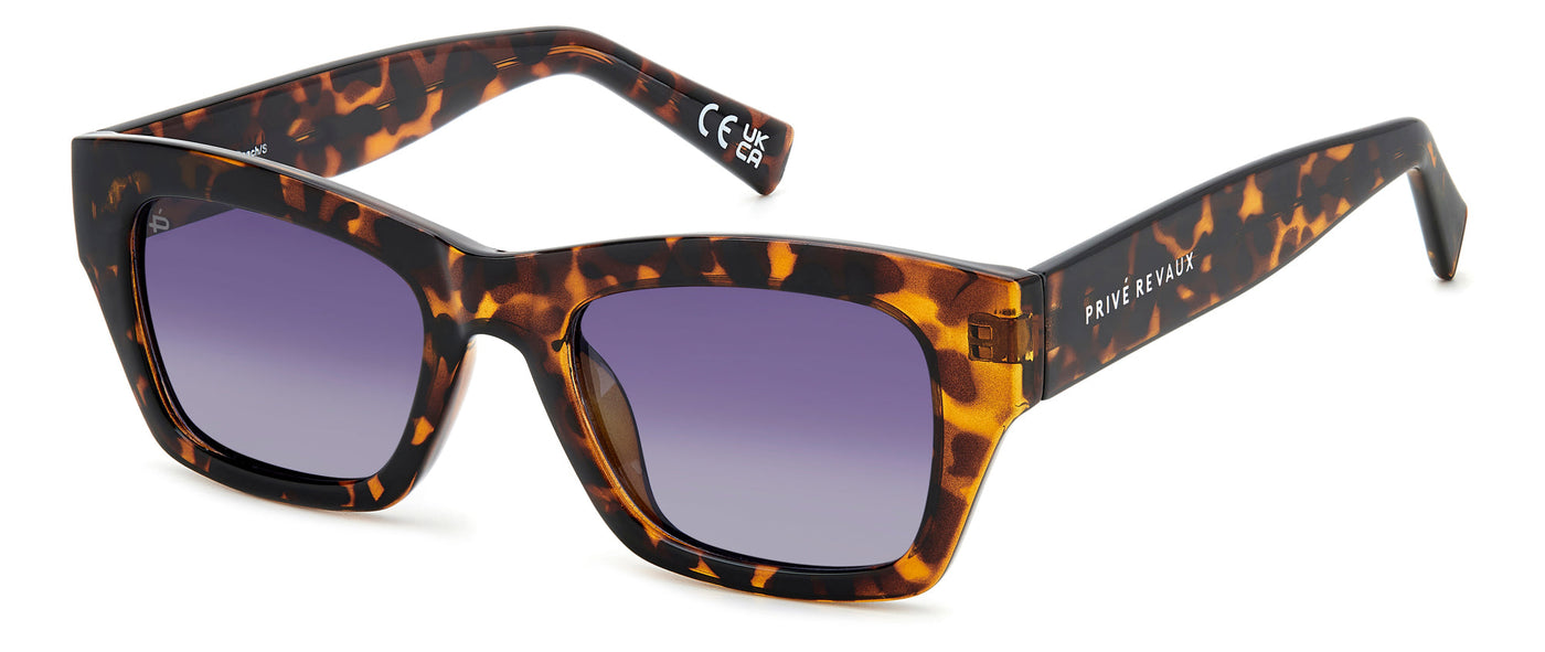 Prive Revaux Cocoa Beach/S Havana/Violet Shaded Polarised Gradient #colour_havana-violet-shaded-polarised-gradient