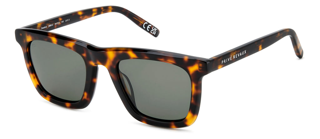 Prive Revaux Destin/S Havana/Green Polarised #colour_havana-green-polarised