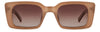 Prive Revaux Playa Linda/S Brown Nude/Brown Shaded Polarised Gradient #colour_brown-nude-brown-shaded-polarised-gradient