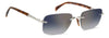 David Beckham DB1195/S Palladium/Blue-Gold Gradient Mirror #colour_palladium-blue-gold-gradient-mirror
