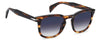 David Beckham DB1221/S #colour_brown-horn-dark-blue-gradient