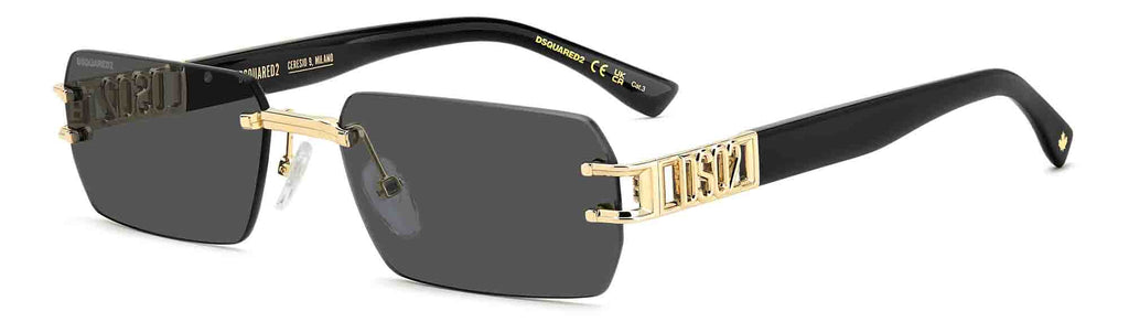 DSQUARED2 D2 0189/S #colour_gold-grey