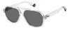 Polaroid PLD6193/S Crystal/Grey Polarised #colour_crystal-grey-polarised
