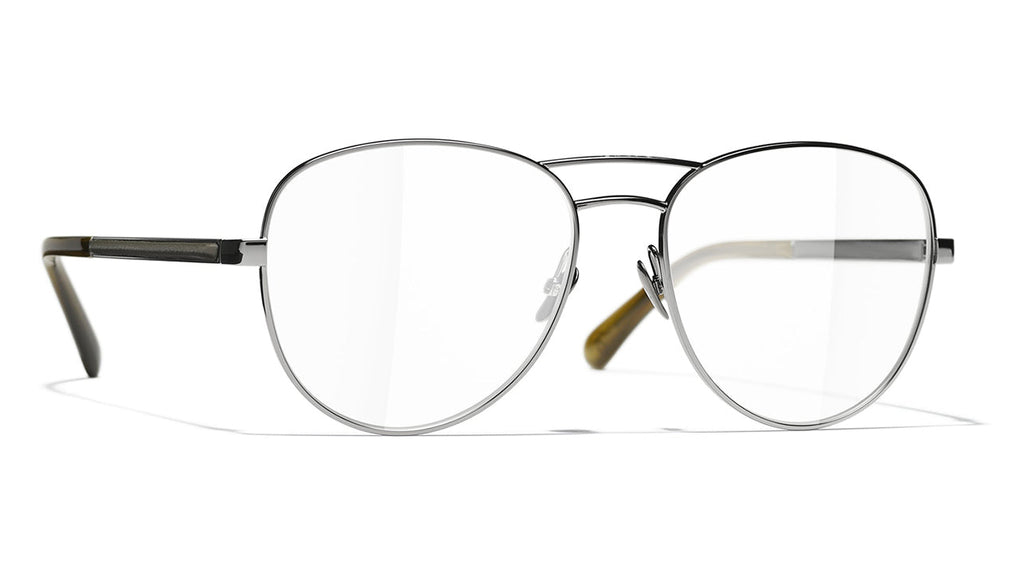 Chanel 2201Q #colour_dark silver & khahi frame.sample lenses.