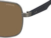 Polaroid PLD2042/S Gunmetal/Brown Polarised #colour_gunmetal-brown-polarised