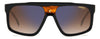 Carrera 1061/S Black Horn/Brown Blue Gradient Mirror #colour_black-horn-brown-blue-gradient-mirror