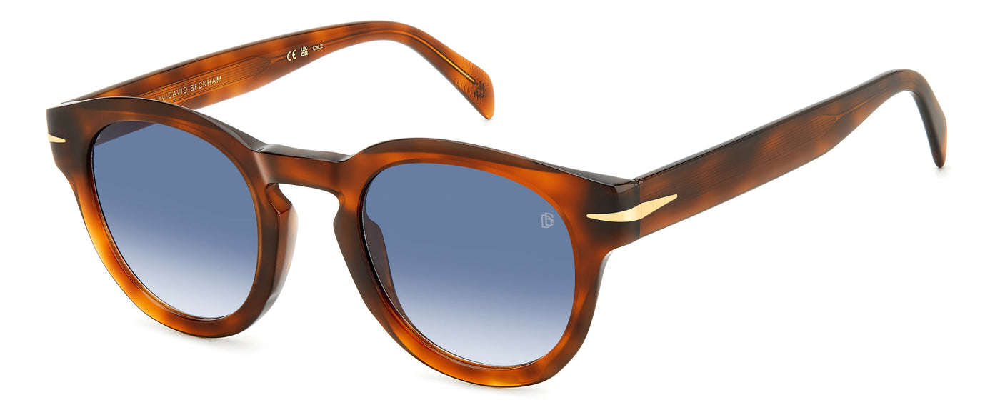 David Beckham DB7041/S FLAT Brown Havana/Blue Gradient #colour_brown-havana-blue-gradient