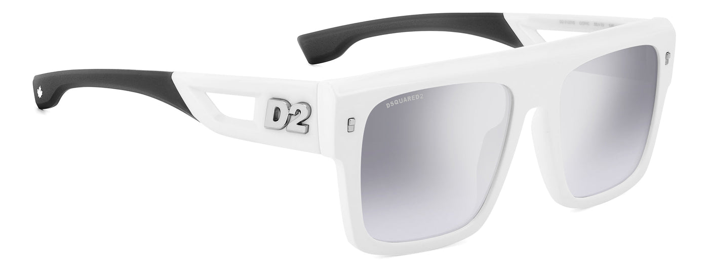 DSQUARED2 D2 0127/S White Black/Silver Gradient Mirror #colour_white-black-silver-gradient-mirror