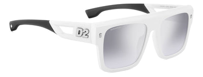 DSQUARED2 D2 0127/S White Black/Silver Gradient Mirror #colour_white-black-silver-gradient-mirror