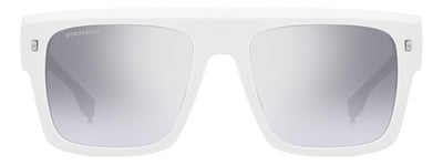 DSQUARED2 D2 0127/S White Black/Silver Gradient Mirror #colour_white-black-silver-gradient-mirror