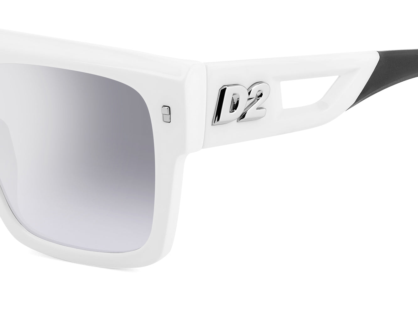 DSQUARED2 D2 0127/S White Black/Silver Gradient Mirror #colour_white-black-silver-gradient-mirror