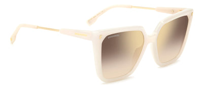 DSQUARED2 D2 0135/S Ivory/Gold Gradient Mirror #colour_ivory-gold-gradient-mirror