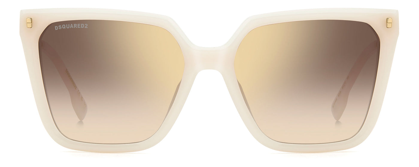 DSQUARED2 D2 0135/S Ivory/Gold Gradient Mirror #colour_ivory-gold-gradient-mirror