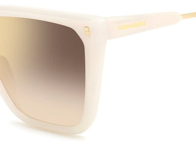 DSQUARED2 D2 0135/S Ivory/Gold Gradient Mirror #colour_ivory-gold-gradient-mirror