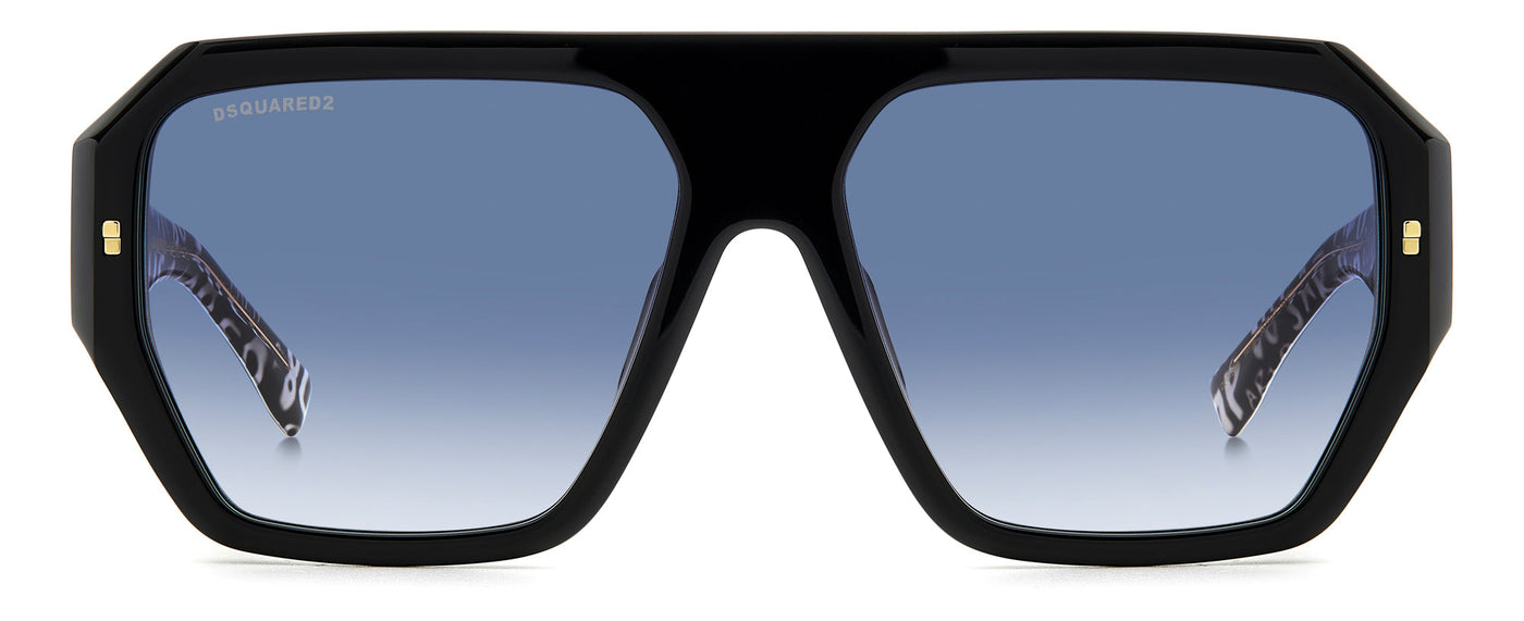 DSQUARED2 D2 0128/S Black Pattern White/Blue Gradient #colour_black-pattern-white-blue-gradient