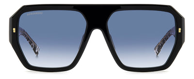 DSQUARED2 D2 0128/S Black Pattern White/Blue Gradient #colour_black-pattern-white-blue-gradient